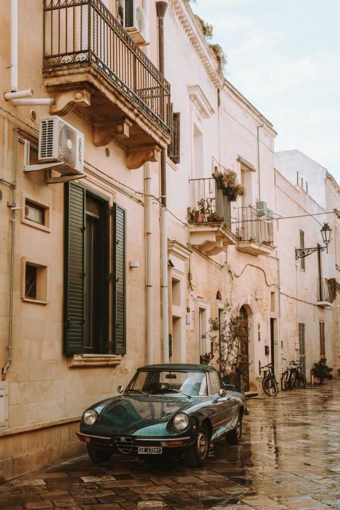 Vintage Alfa Romeo in Italy. 