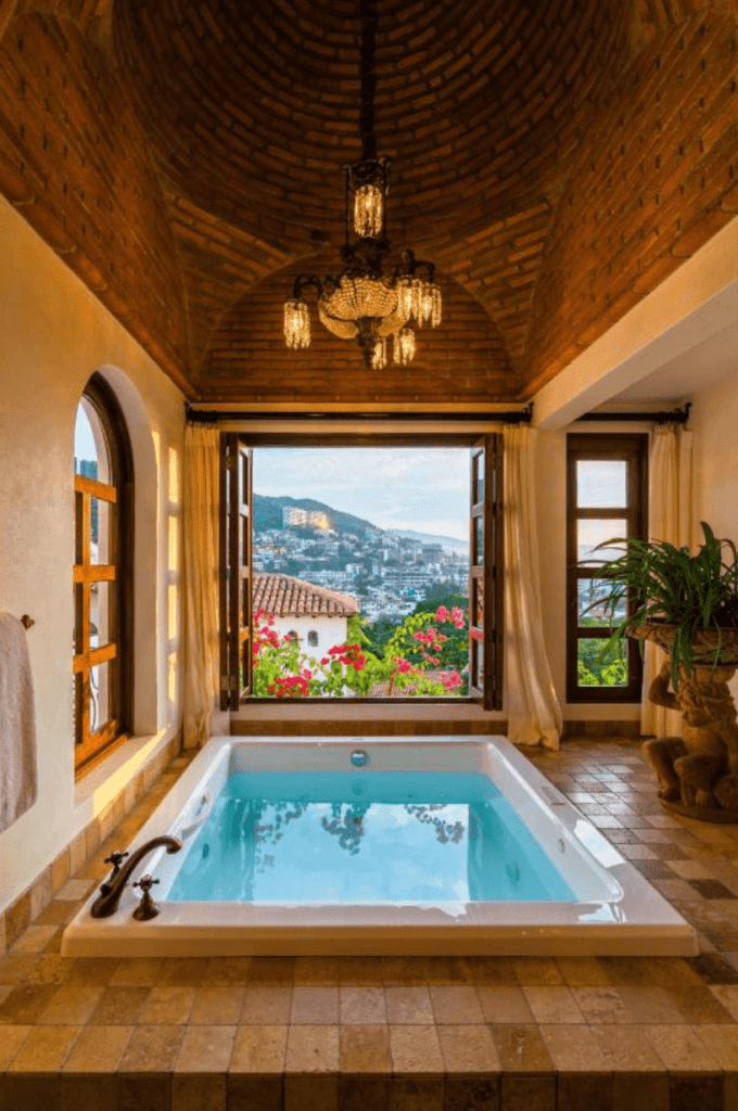 Hot tub at Casa Kimberly best hotels in Puerto Vallarta Mexico