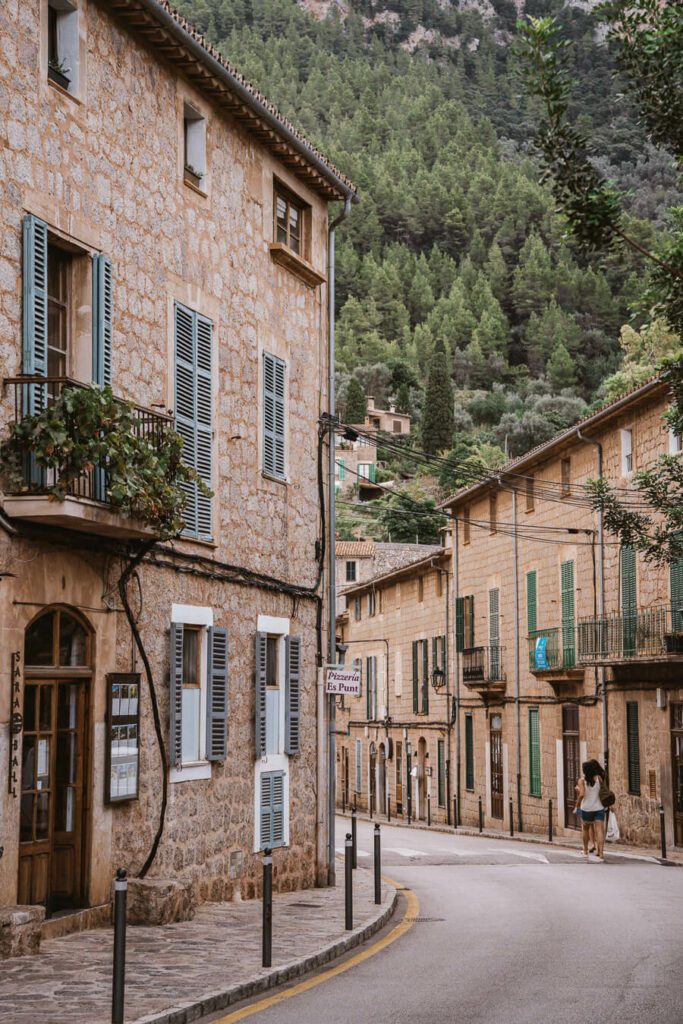 main street in Deia Mallorca