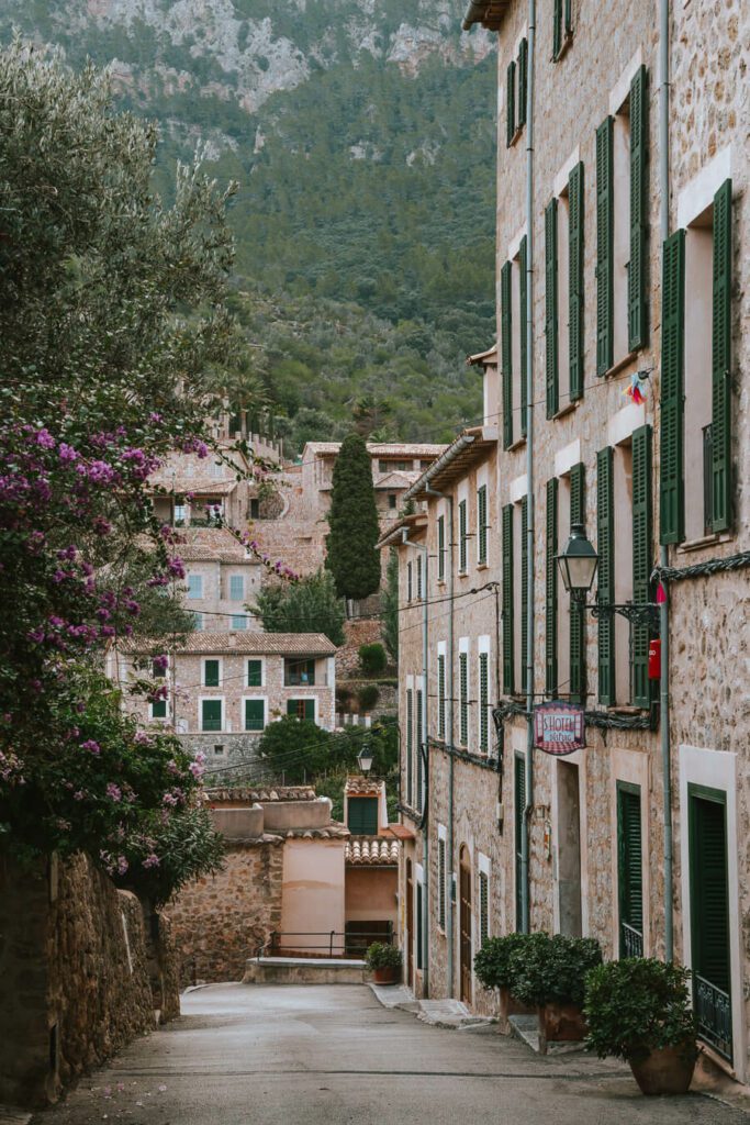 a small street in Deia Mallorca