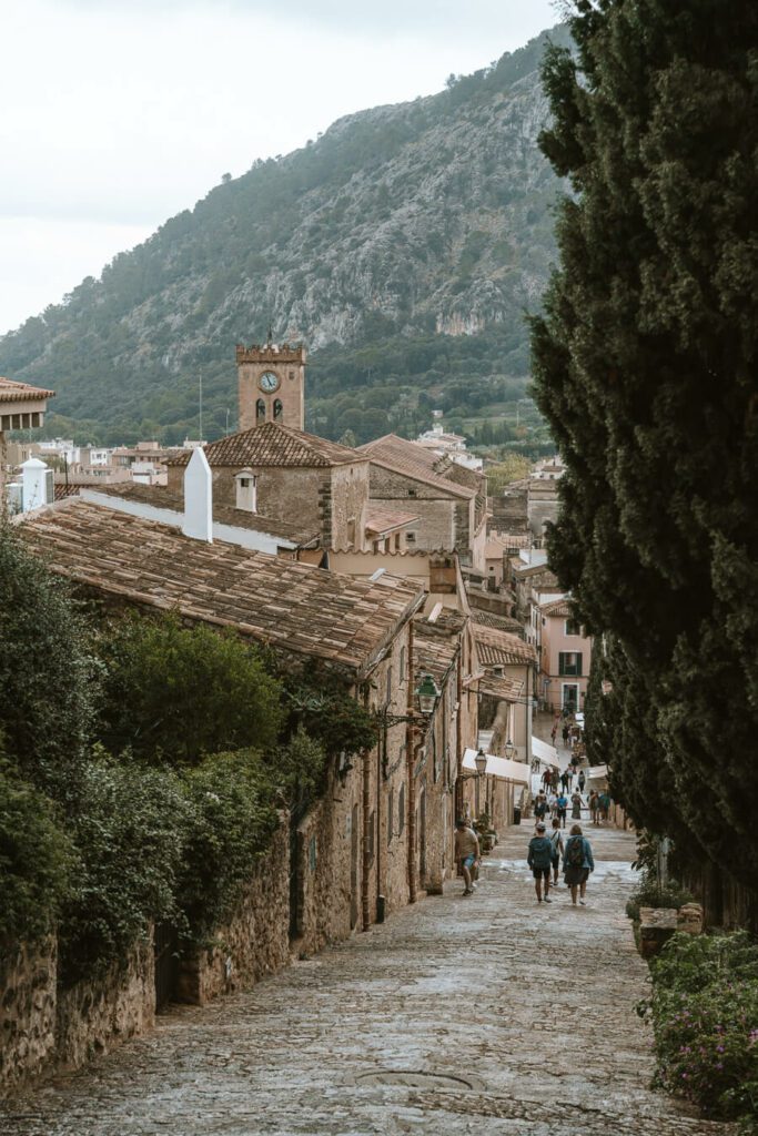 Calvary stairs in Pollenca mallorca