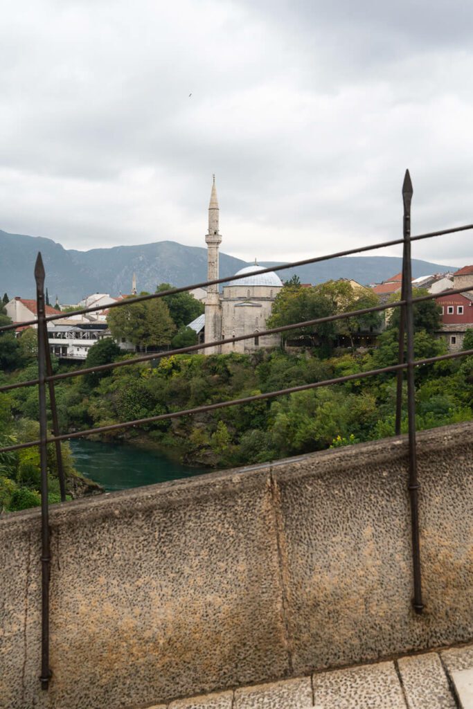 view from Stari Most, Mostar Bosnia