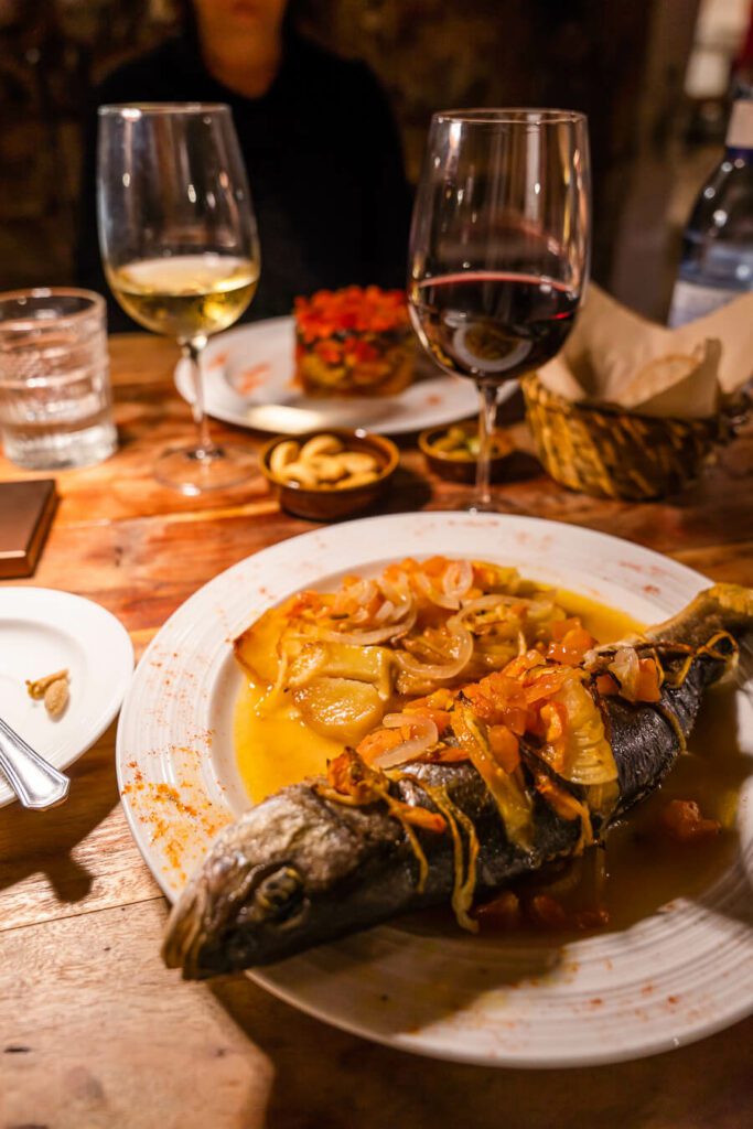 traditional Mallorca food, grilled fish