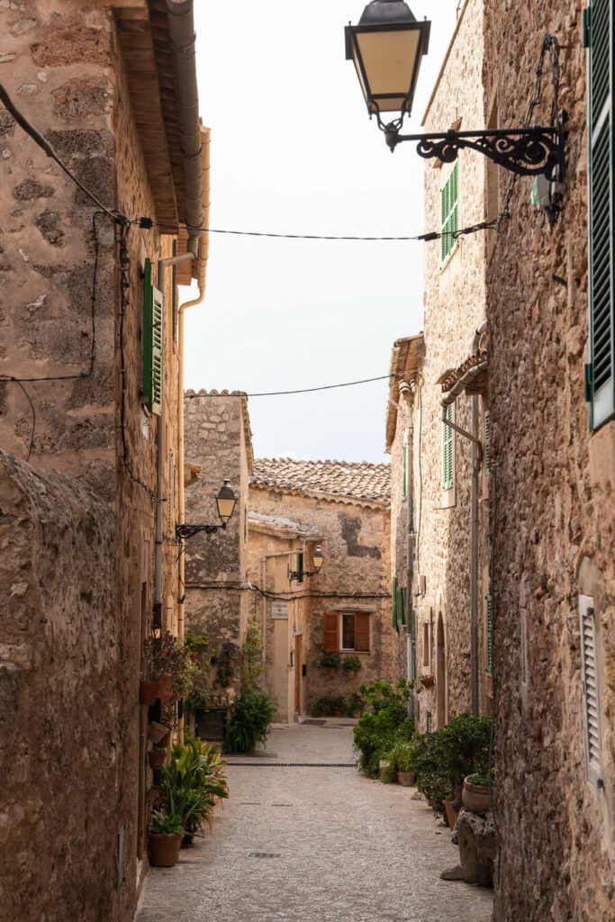 a very charming street in Valldemossa Mallorca