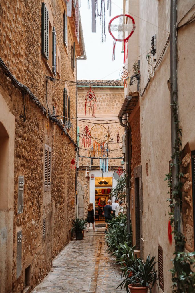 a side street in Soller, Mallorca