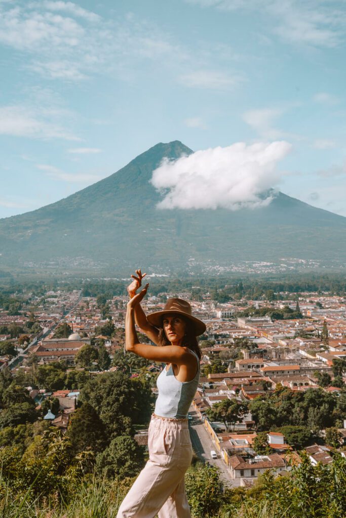 volcano and views in Antigua Guatemala