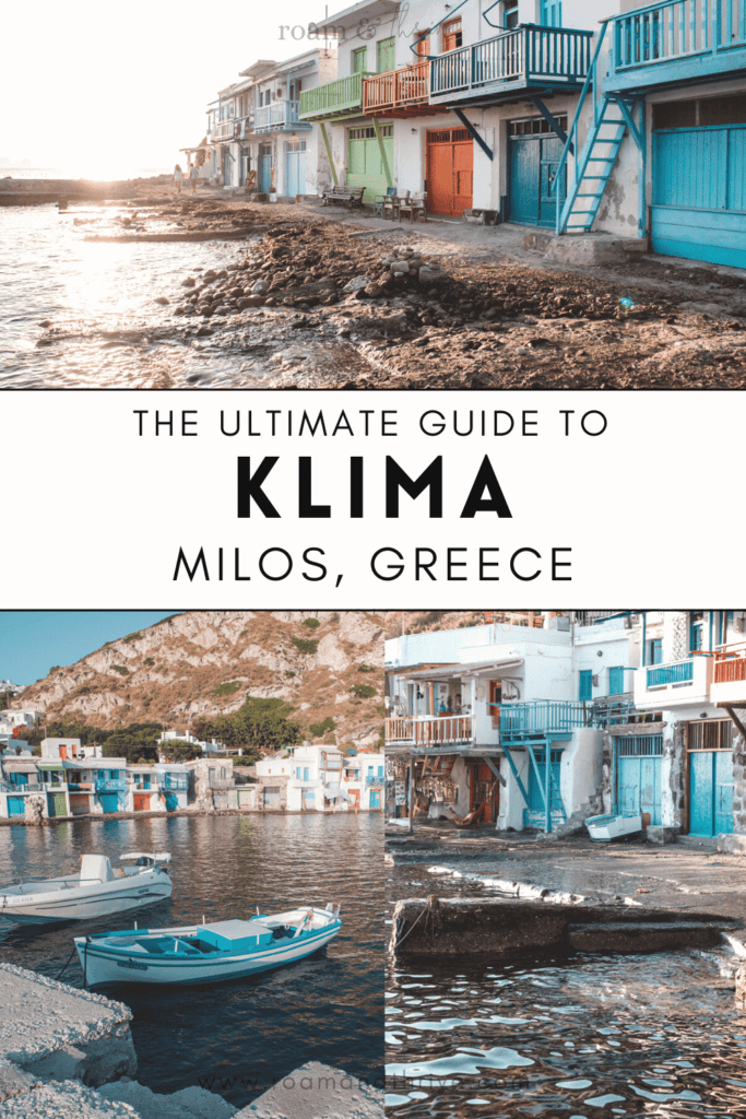 how to visit Klima village Milos