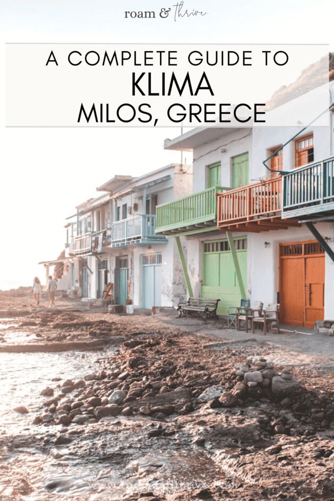 Visiting Klima milos Greece