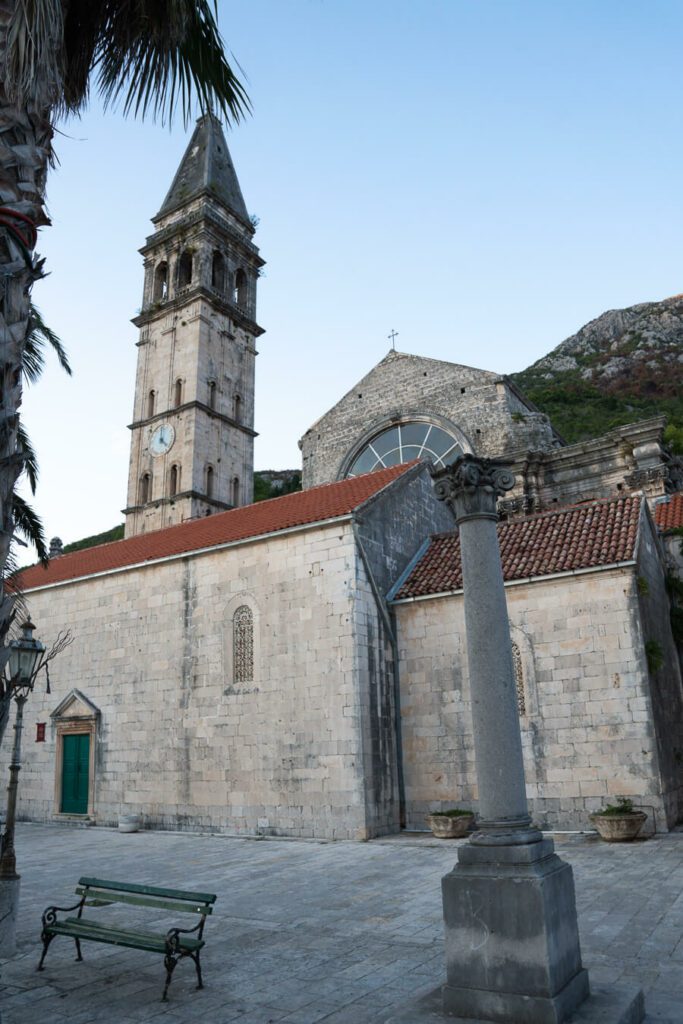 St Nicholas Church in Perast Bay of Kotor
