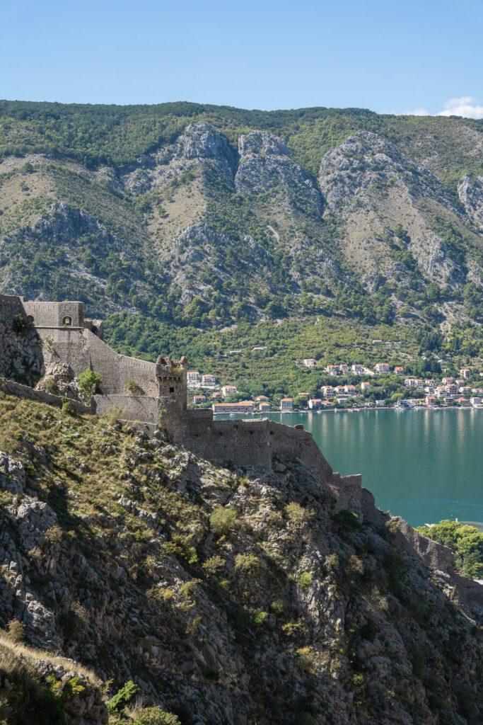 Fortified walls in Kotor, one of the best things to do in Kotor