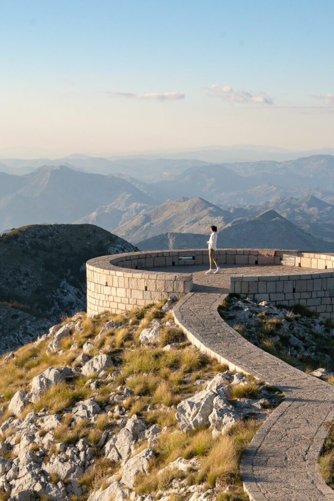 Viewpoint in Lovcen National Park Montenegro