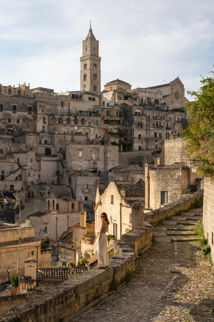woman exploring the things to do in Matera Italy
