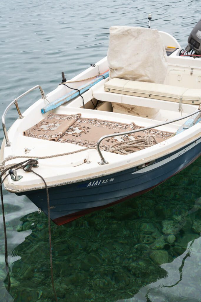 fisherman's boat in Skiathos, Greece