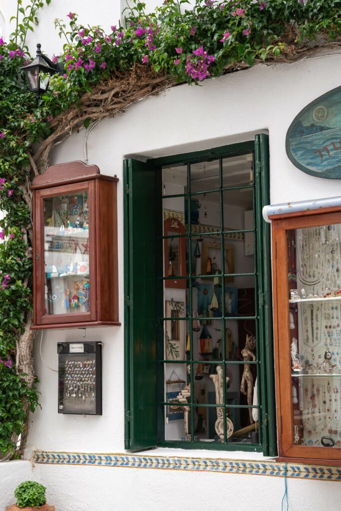 shopping for souvenirs in Skiathos town