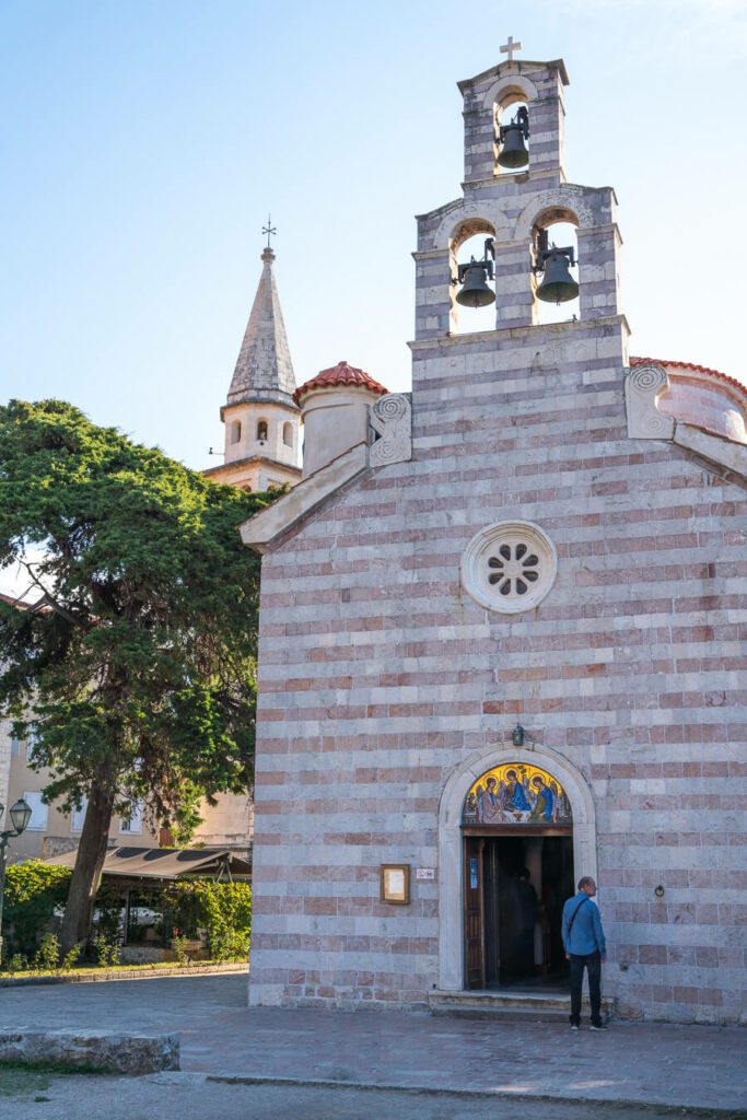 Orthodox Church in Budva old town Montenegro