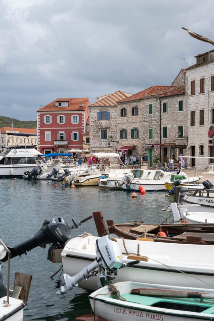 stari Grad town waterfront Hvar Croatia