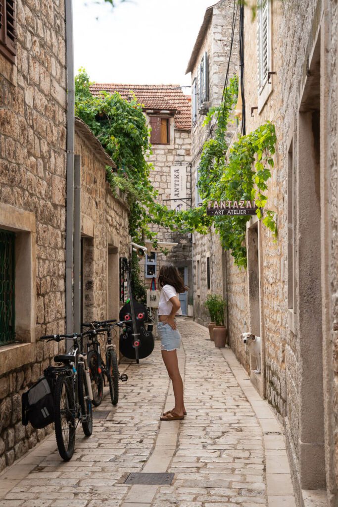 exploring the streets of Stari Grad- best things to do in Hvar, Croatia