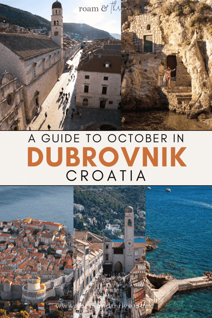 a guide to visiting Dubrovnik in October