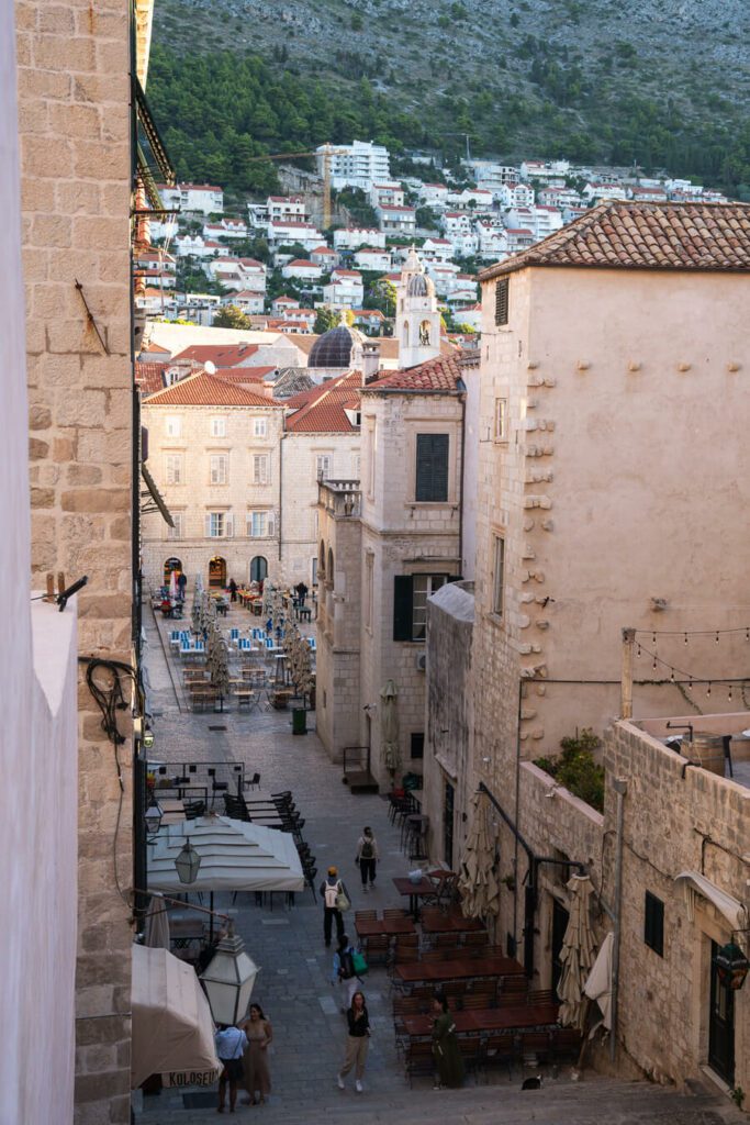Famous stairs in Dubrovnik Croatia