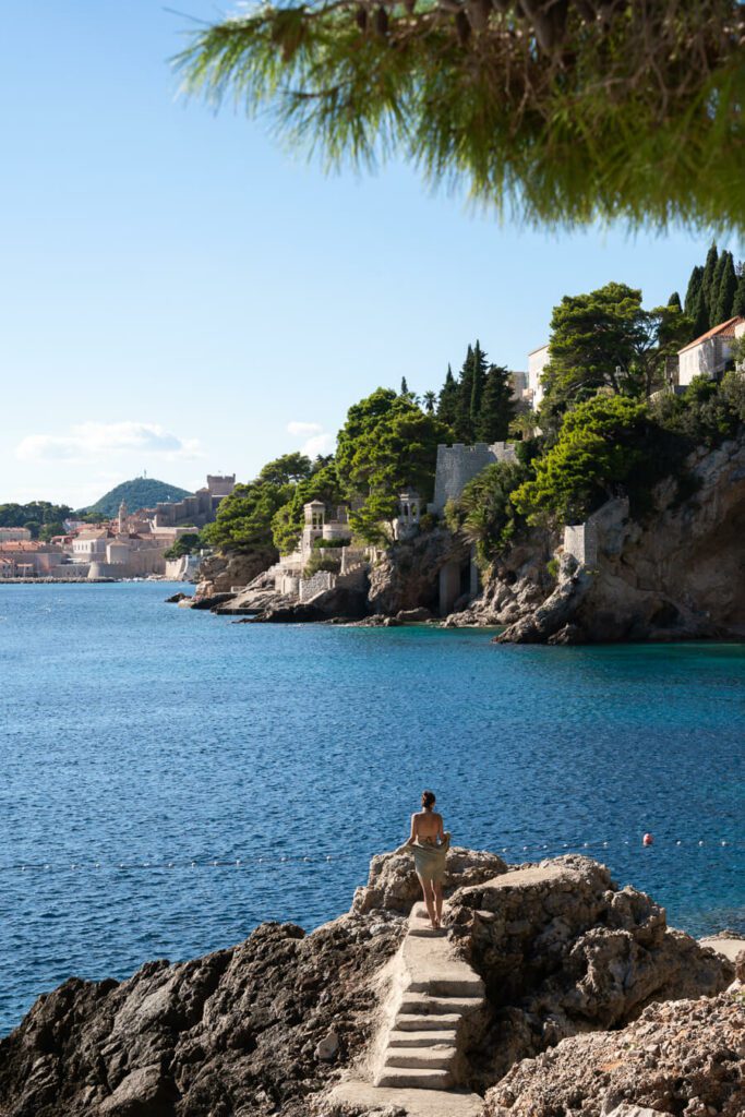 hidden gem beach in Dubrovnik croatia