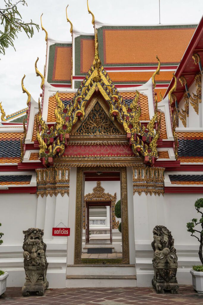 Temple entrance in Wat Pho, Bangkok thailand