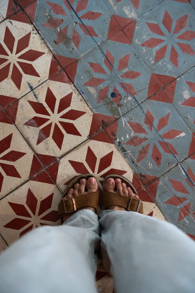 patterned floor titles in Bangkok thailand