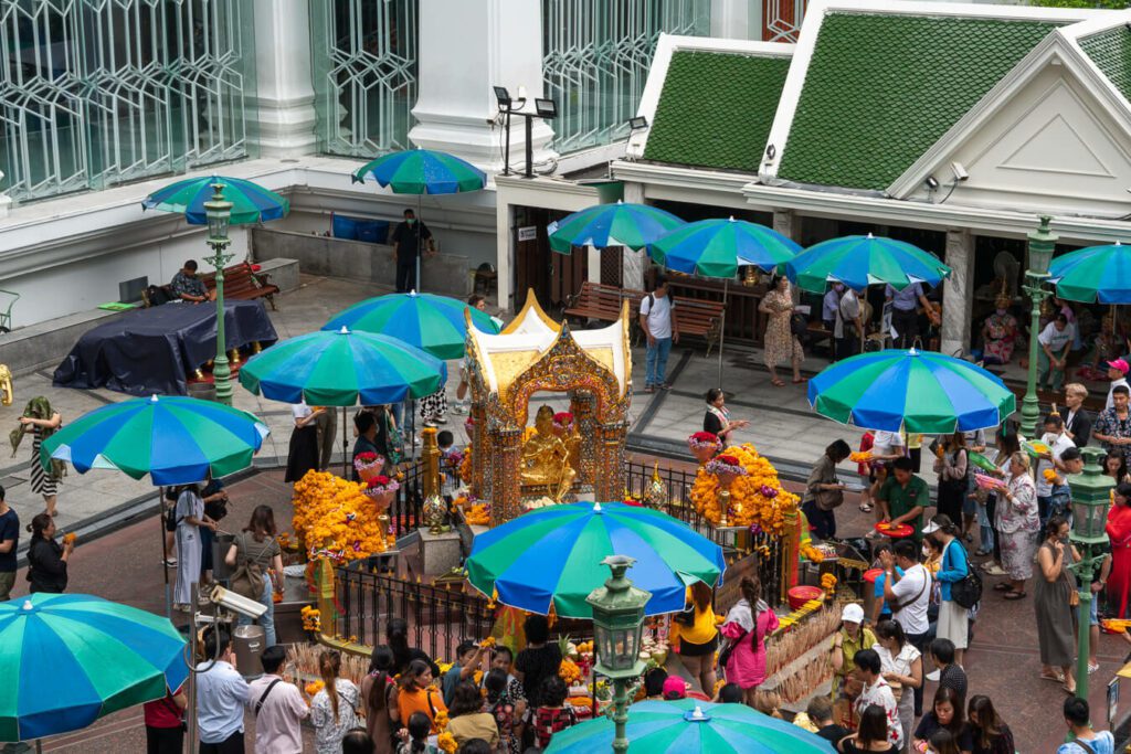 Erawan shrine in Bangkok thailand