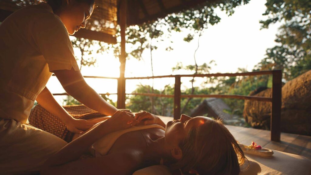 spa massage at Kamalaya Resort, Thailand