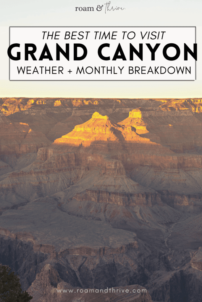 best time to visit Grand Canyon