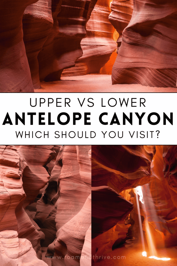 upper vs lower Antelope Canyon