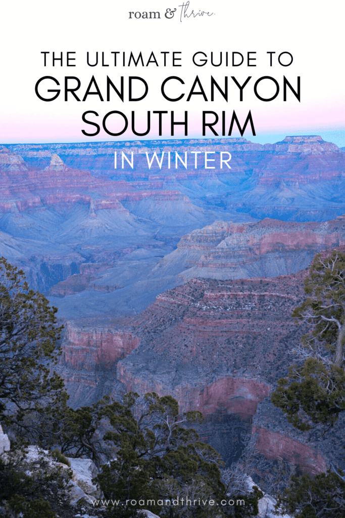 grand canyon in the winter
