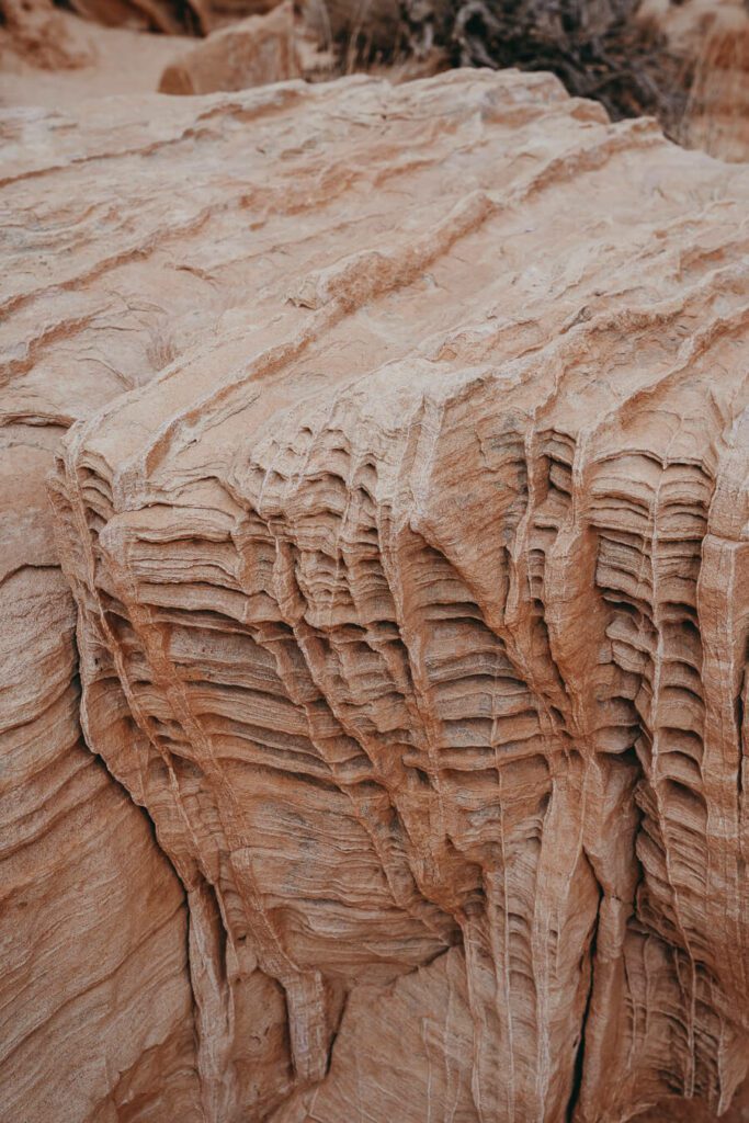 rock striations in Valley ofFire state Park