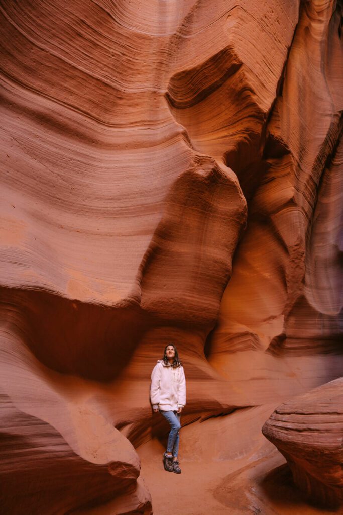 woman in Antelope Canyon X