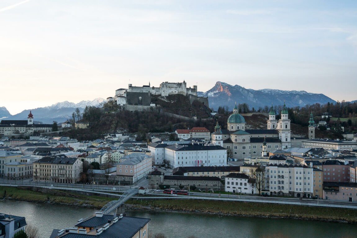 Salzburg Austria in the winter