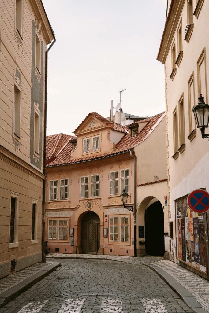 Prague street- best way to travel from Prague to Budapest