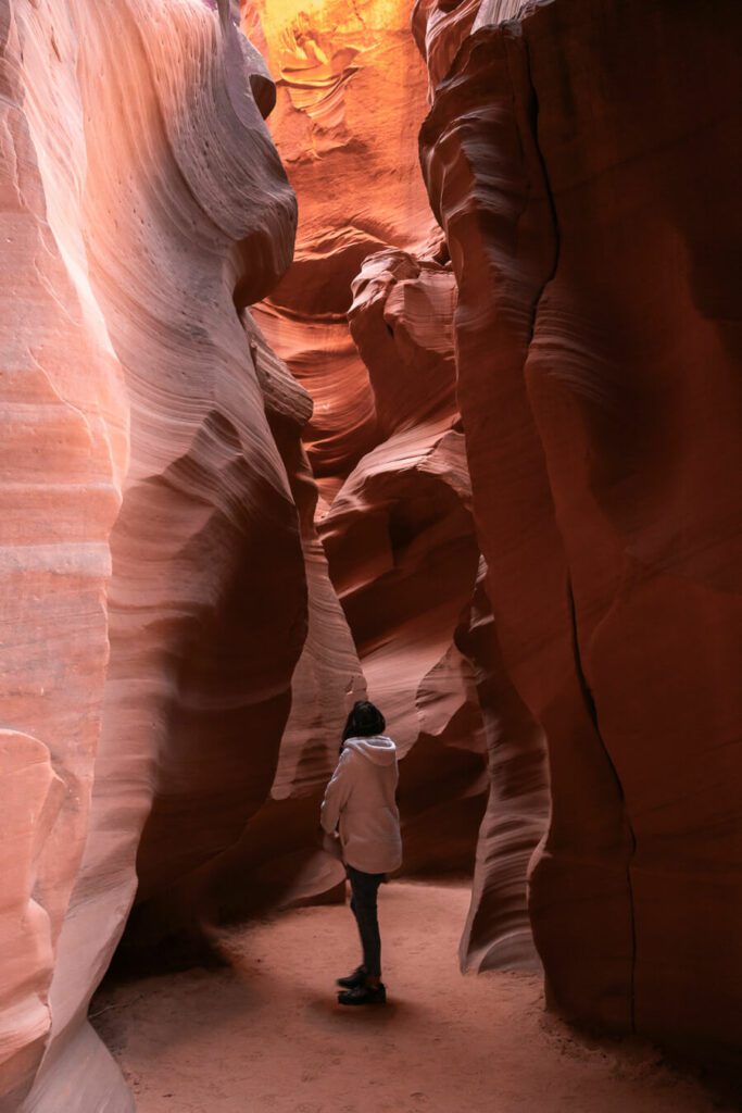 Antelope Canyon during the winter time
