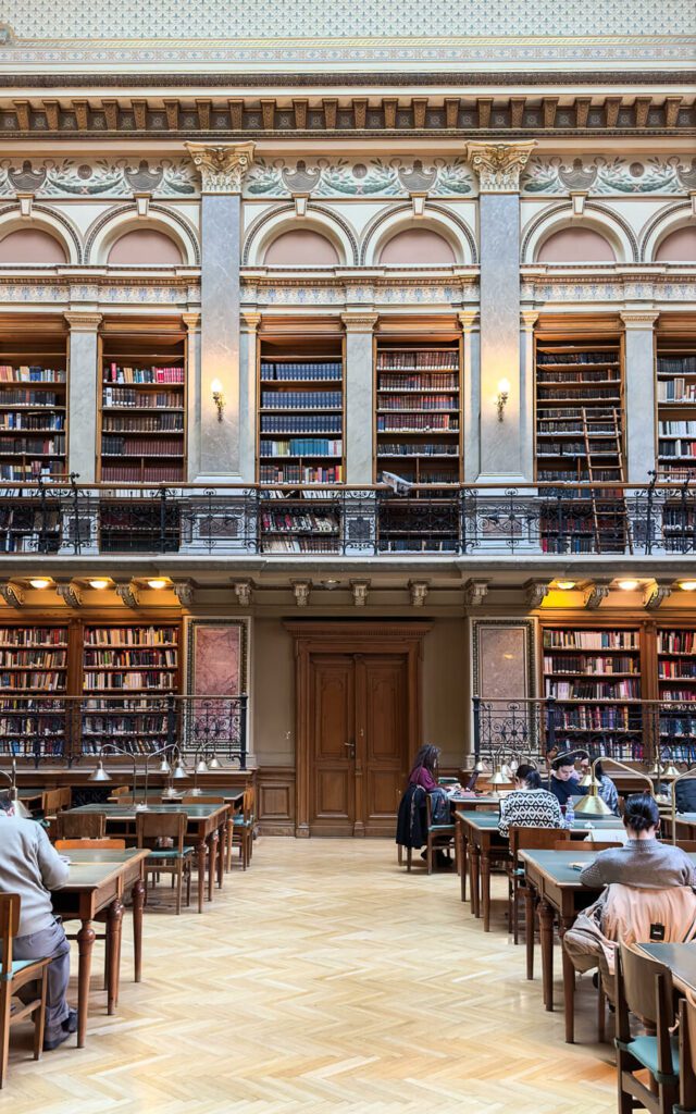 Budapest University Library reading room