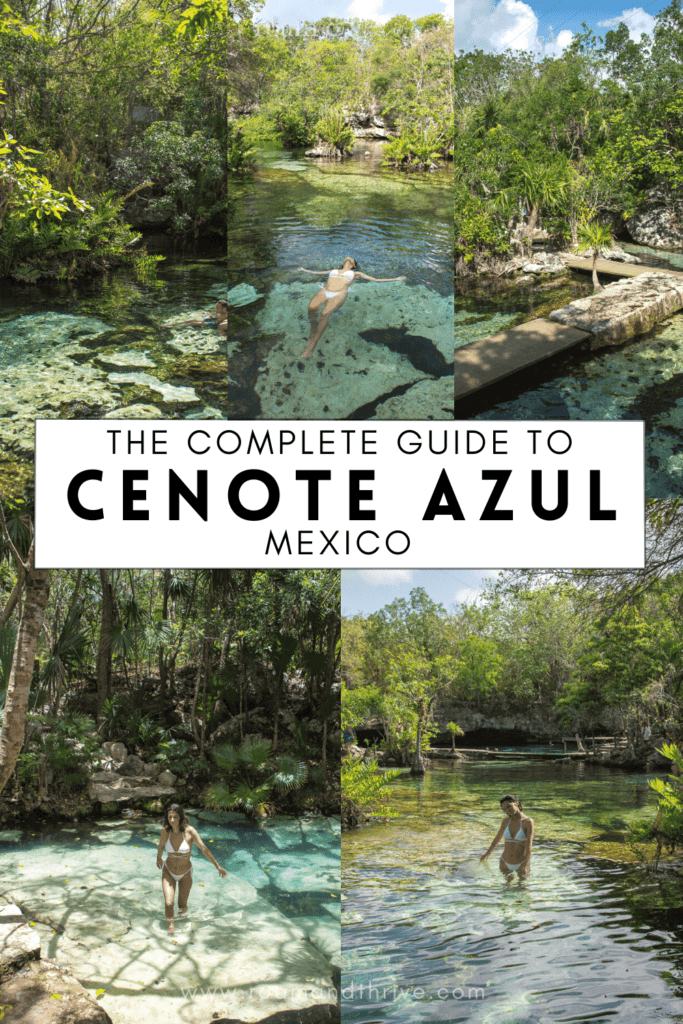 a guide to visiting cenote azul, playa del carmen