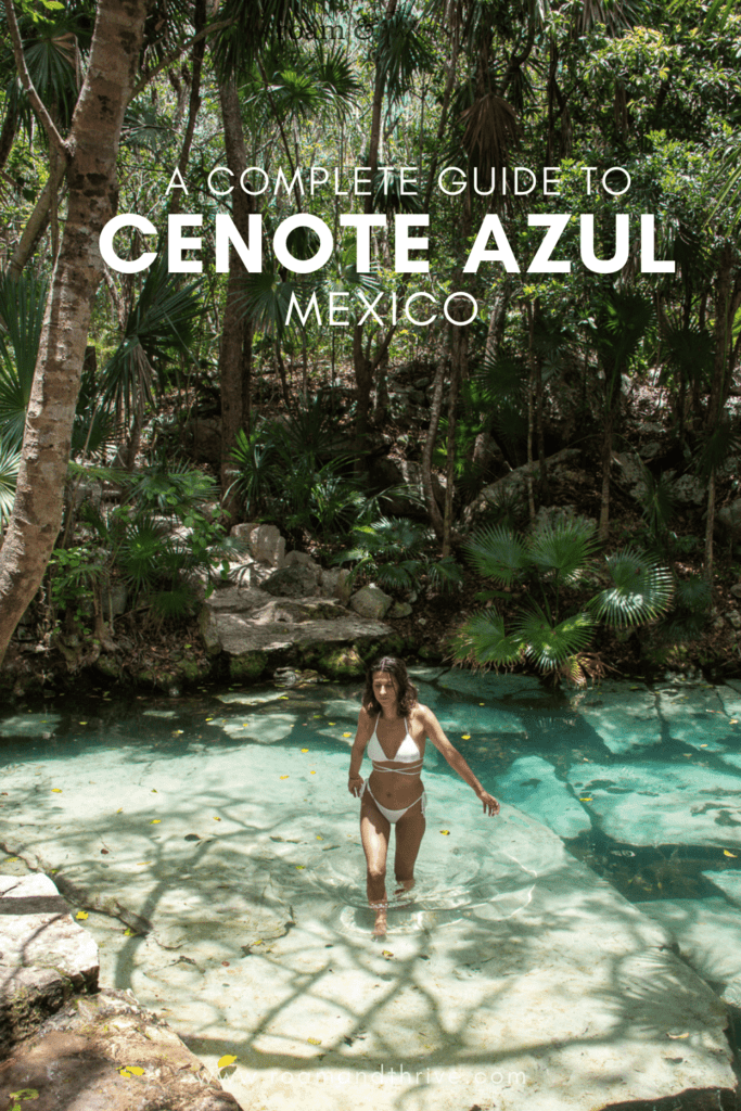 visiting cenote azul the guide