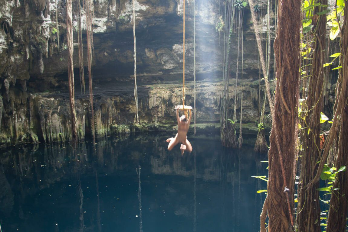 cenote san lorenzo oxman rope swing