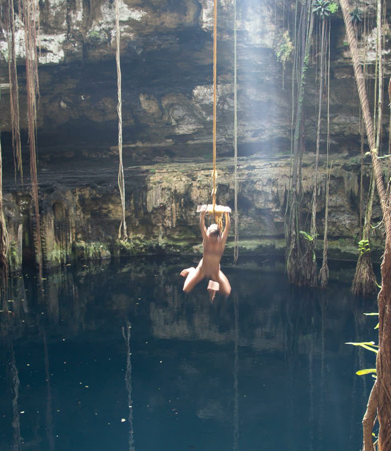 cenote san lorenzo oxman rope swing