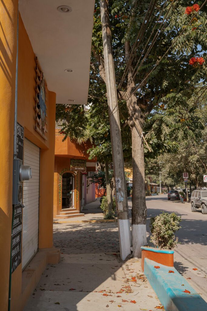 street in San Pancho Mexico