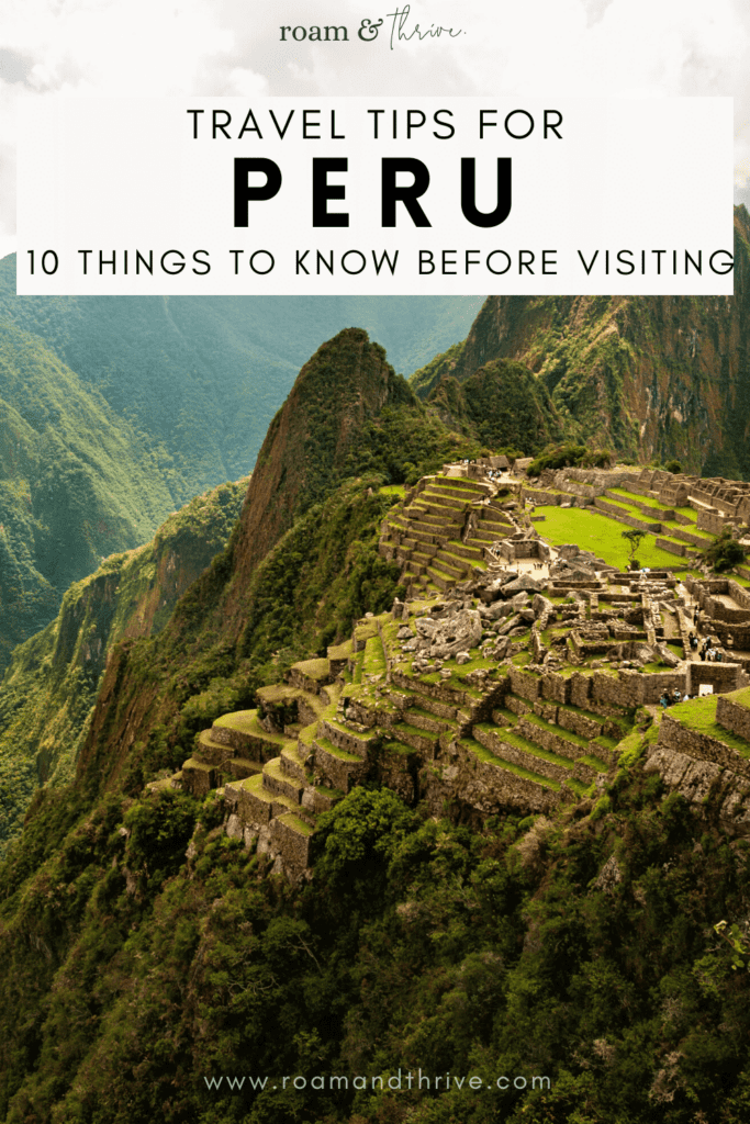 things to know before going to peru