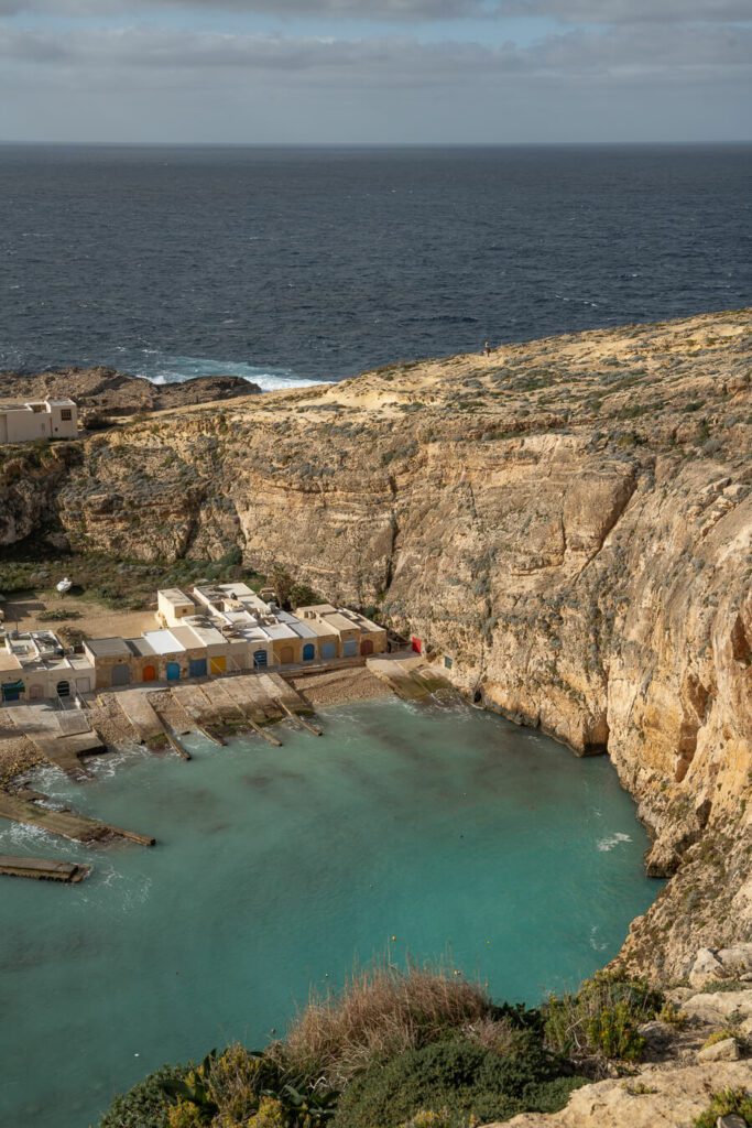 Inland sea, one of the best beaches in Gozo