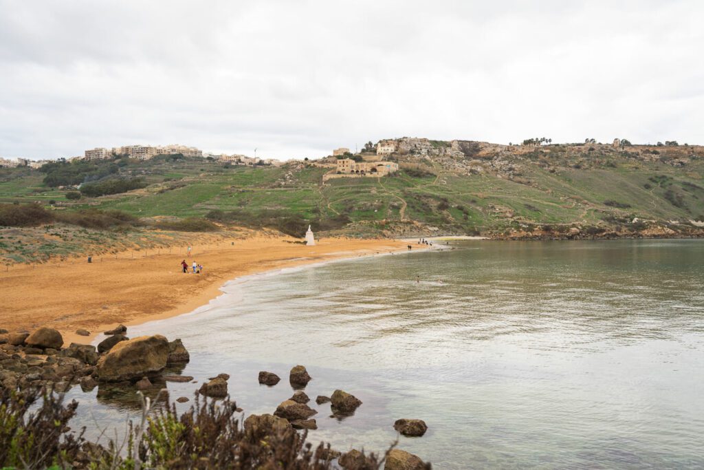Ramla Bay and beach, gozo island malta