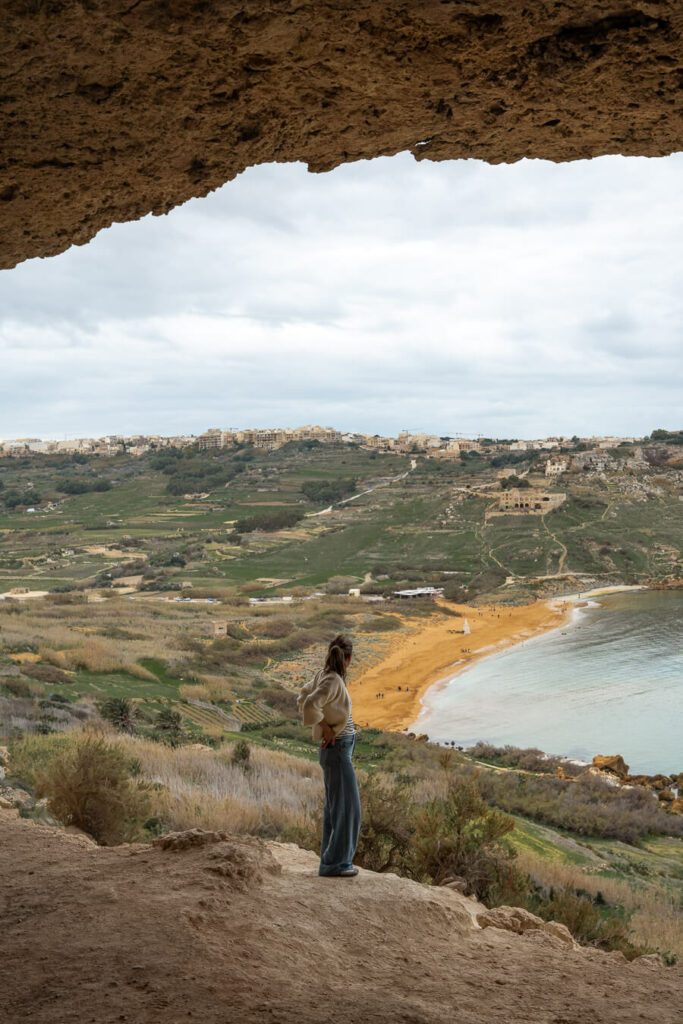 things to do in gozo, visiting tal-mixta cave