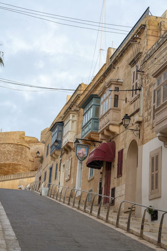 street in Victoria, Gozo, malta