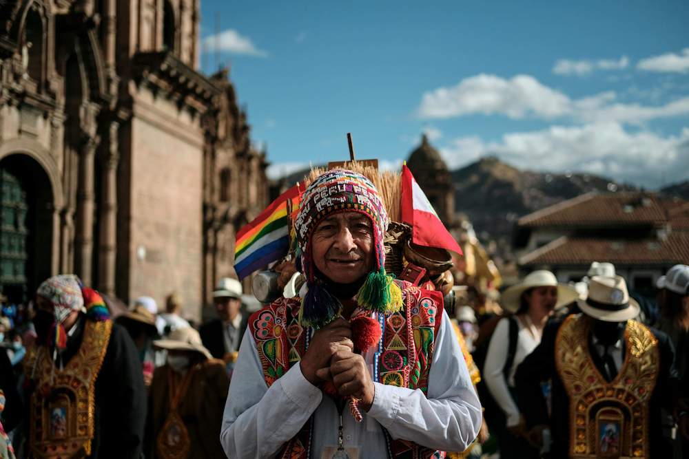 Local man in Cusco itinerary peru