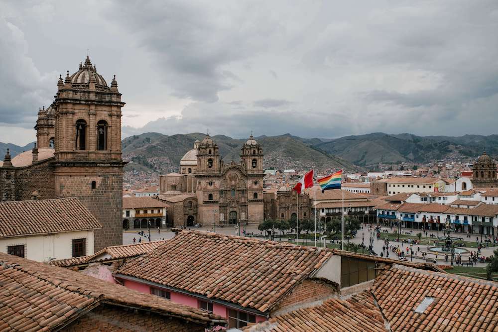 Cusco main square during a cusco itinerary