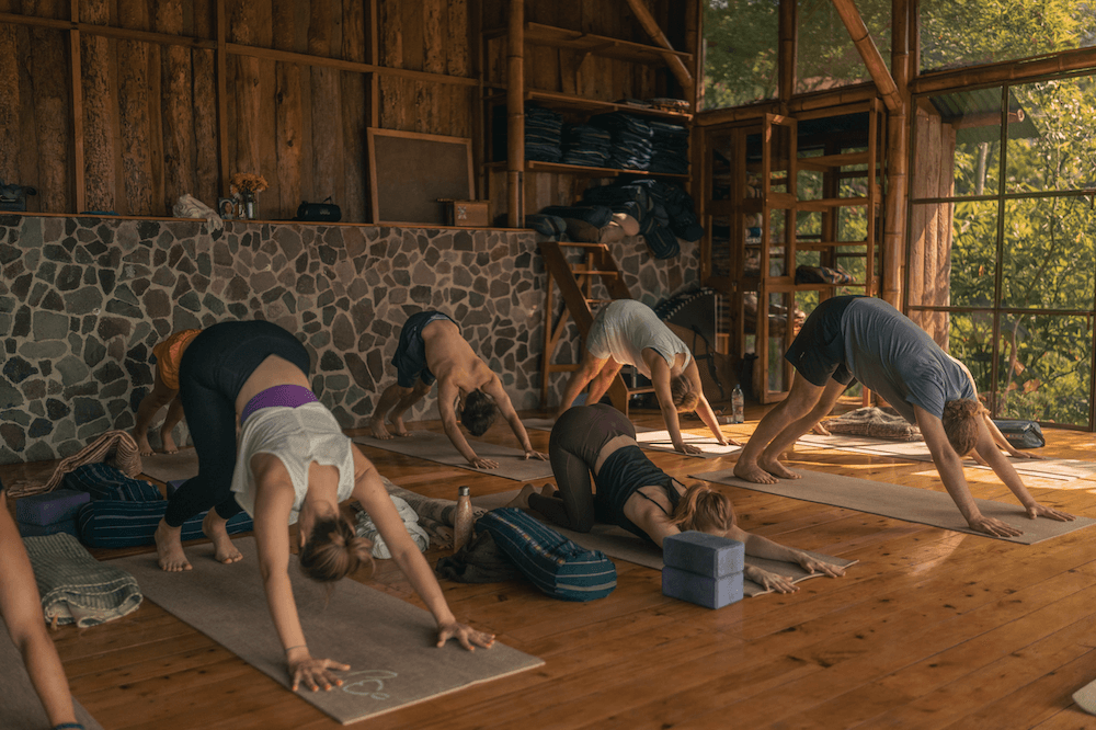 yoga class in Kawoq Forest San Marcos Lake Atitlan